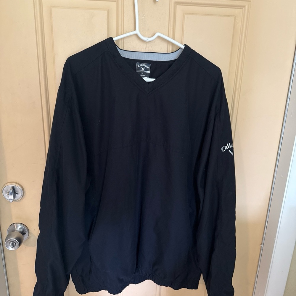 Callaway Black and Gray V-Neck Sweater